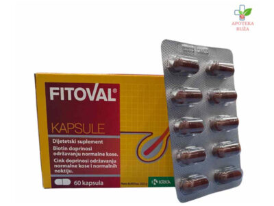 Fitoval za rast kose 60 kapsula Ruža Apoteka delivery