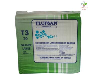 Flufsan dnevne pelene L 20 komada Ruža Apoteka delivery
