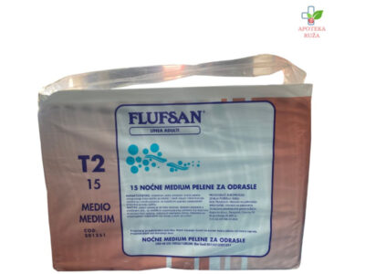 Flufsan noćne pelene M 15 komada Ruža Apoteka delivery