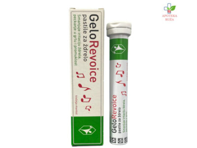 Gelorevoice za grlo (trešnja-mentol) 20 pastila Ruža Apoteka delivery