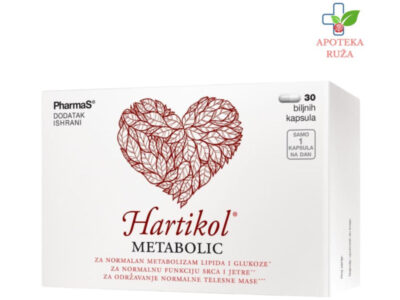 Hartikol Metabolic za regulisanje holesterola i šećera u krvi 30 kapsula Ruža Apoteka delivery