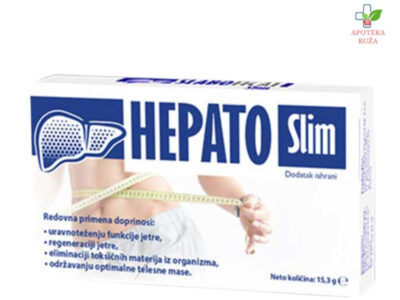 Hepatoslim za čišćenje jetre i mršavljenje 30 kapsula Ruža Apoteka delivery