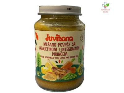 Juvitana kaša mešano povrće sa jagnetinom i integralnim pirinčem 190g Ruža Apoteka delivery