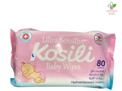 Kosili vlažne maramice roze 80 komada Ruža Apoteka delivery