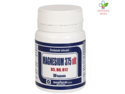 Magnezijum 375mg + B vitamini Anafarm 30 kapsula Ruža Apoteka delivery