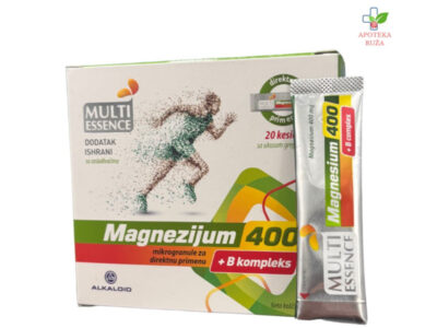 MultiEssence Magnezijum 400 + B complex 20 kesica Ruža Apoteka delivery
