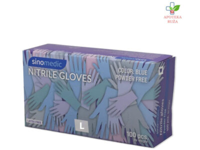 Nitrilne rukavice PLAVE veličina L 100 komada Ruža Apoteka delivery