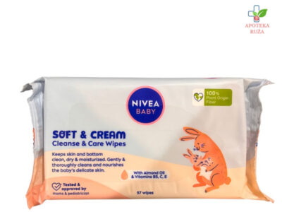 Nivea Baby vlažne maramice 57 komada Ruža Apoteka delivery