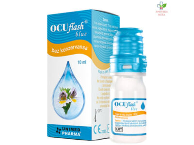 OCUflash blue kapi za oči veštačke suze 10ml BEZ KONZERVANSA Ruža Apoteka delivery