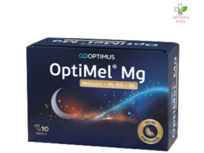 Optimel Mg (melatonin + magnezijum + vitamin B6) 10 kesica Ruža Apoteka delivery
