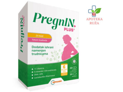 Pregnin Plus tokom trudnoće 30+ 30 kapsula Ruža Apoteka delivery