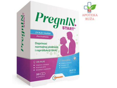 Pregnin Start pre trudnoće 30 kapsula + 30 kesica Ruža Apoteka delivery