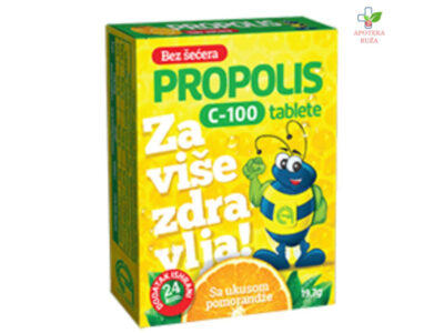 Propolis C-100 BEZ ŠEĆERA 24 tablete Ruža Apoteka delivery
