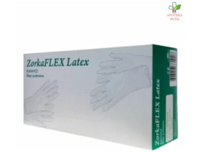 Rukavice Latex BELE blago puderisane veličina L Zorka 100 komada Ruža Apoteka delivery