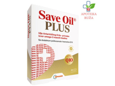 Save Oil Plus - za normalni lipidni status 30 kapsula Ruža Apoteka delivery