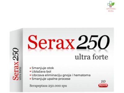 Serax Ultra Forte protiv otoka 250.000IU 10 kapsula Ruža Apoteka delivery