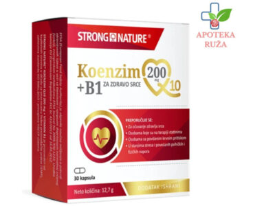 Strong Nature Koenzim Q10 200 mg + B1 30 kapsula Ruža Apoteka delivery