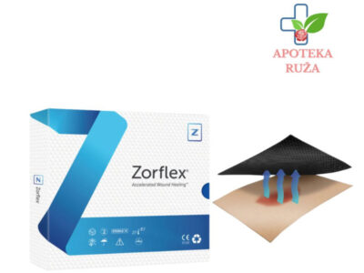 Zorflex obloga sa aktivnim ugljem 10cm x 10cm 1 komad Ruža Apoteka delivery