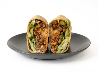 Beef burrito protein Protein Bite delivery