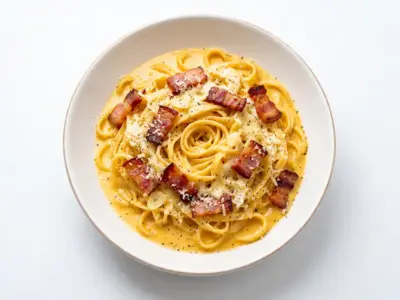 Carbonara pasta Scooby Doo delivery