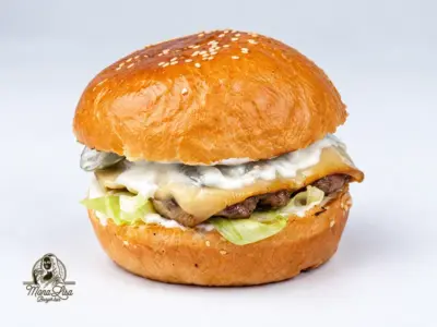 Dimljeni burger single Mona Lisa Burger Bar dostava