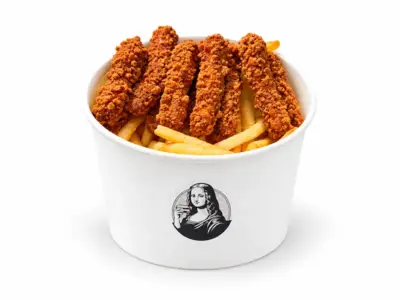Crispy chicken stiks Mona Lisa Burger Bar delivery