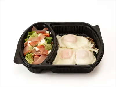 Eggs with prosciutto Protein Bite delivery
