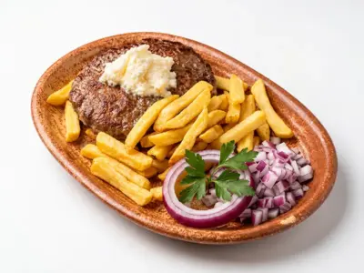 Pljeskavica on kajmak Tri Praseta delivery