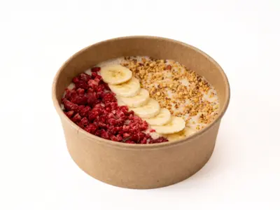 Vanilla-raspberry oatmeal Protein Bite delivery