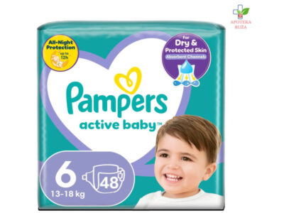 Pampers Active Baby 6 48 pelena Ruža Apoteka delivery